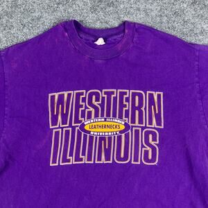 The Cotton Exchange T-Shirt Mens XL Purple Leathernecks College‎ Vintage Graphic